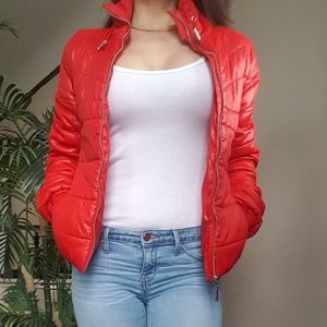 H&M red puffer jacket size 6